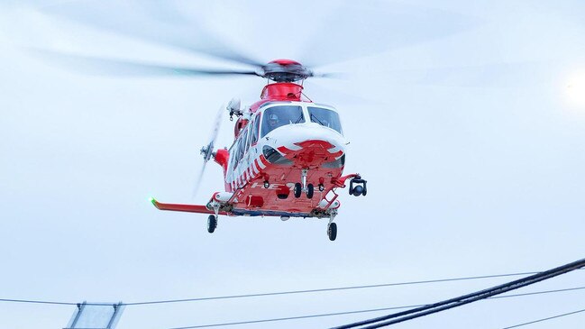 An elderly man has been flown to hospital following a crash on the South Gippsland Highway in Yarram on Tuesday morning.