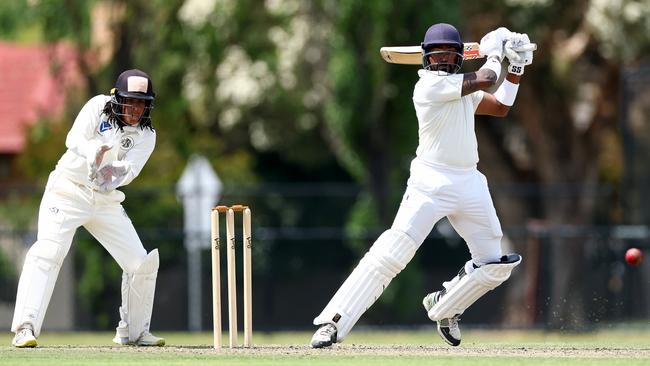 Nilochana Perera in action for Noble Park. Picture: Josh Chadwick