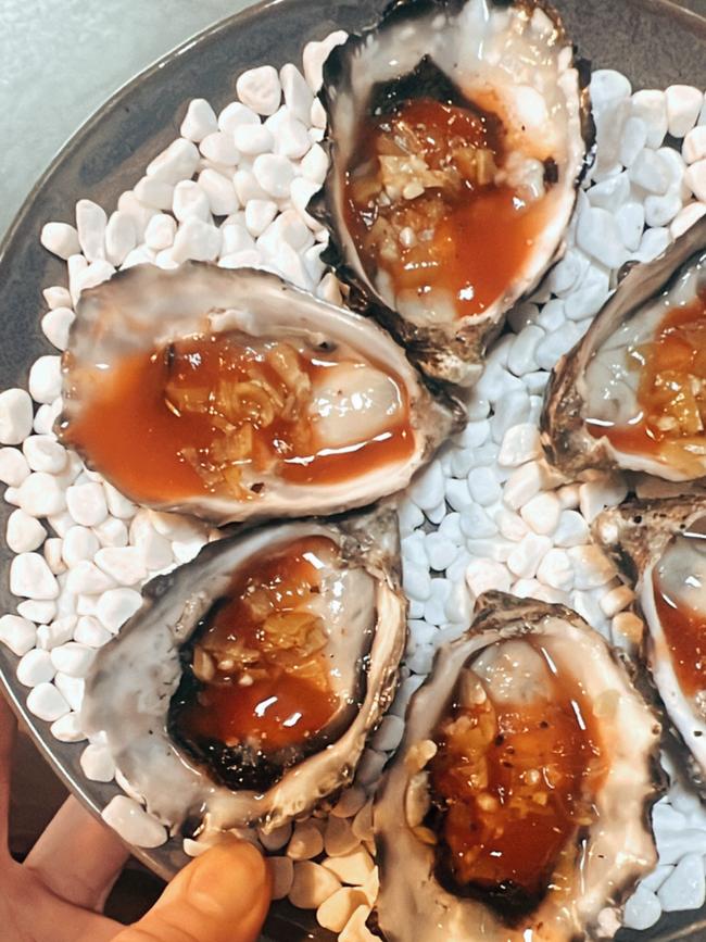 A plate of fresh oysters at Larder &amp; Vin also complement their range of wines well. Picture: Supplied by Larder &amp; Vin