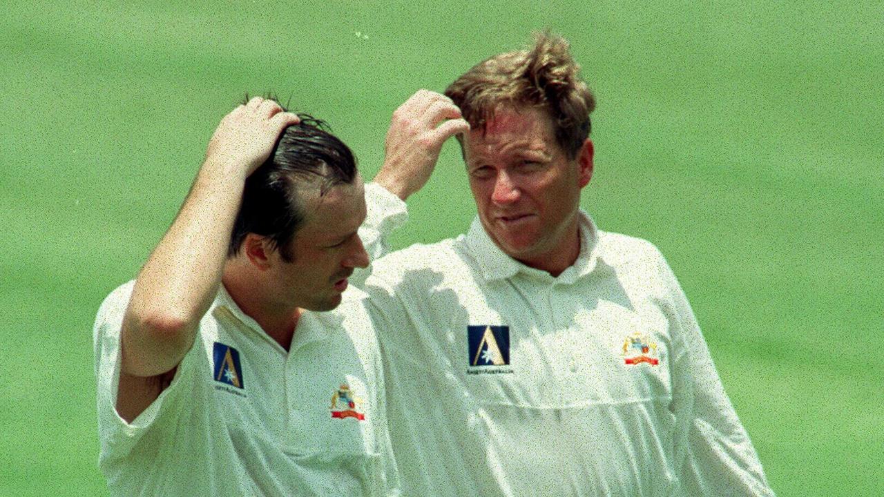 Ian Healy was not too happy with Steve Waugh’s timing when it came to a dressing room photo.