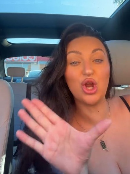 The woman said she was told a simple act the checkout was ‘illegal’. Picture: TikTok/Shanichantel