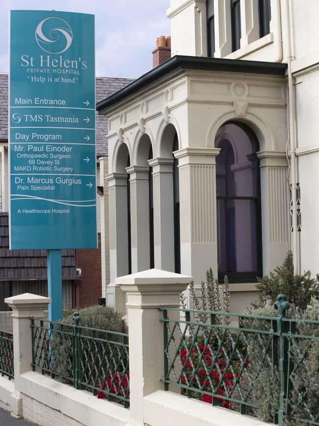 St Helen's Private Hospital, Hobart. Picture: Chris Kidd