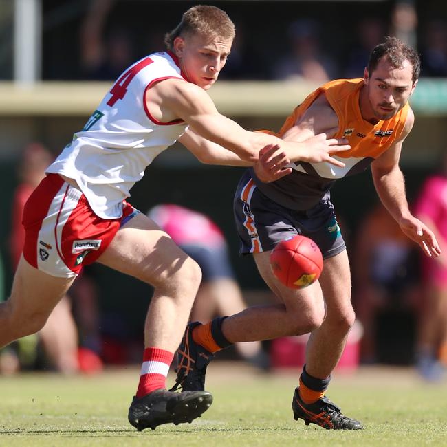 Southern Mallee Giants lost to Ararat in the Wimmera league grand final at Dimboola last month. Picture: Yuri Kouzmin