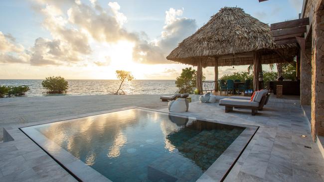 You’ll want to have a dip in the outside pool while you watch the sun setting. Picture: Media Drum World