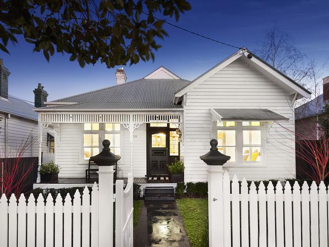 The Moonee Ponds home renovated by Waite and his wife.