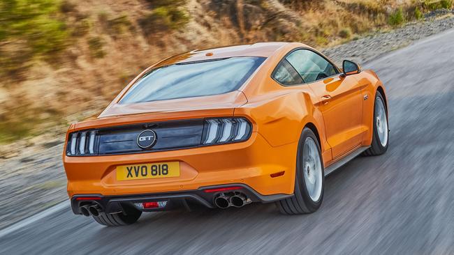 Changes to the rear-end styling of the Ford Mustang are subtle. Picture: Supplied.