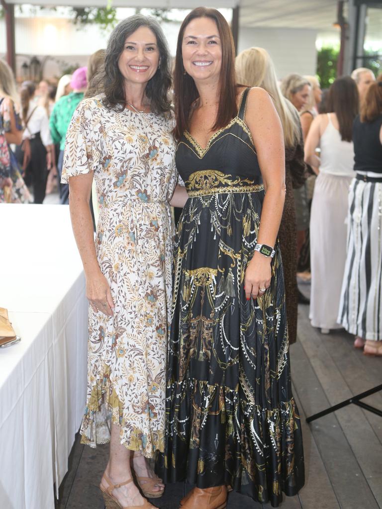 Norleena Horton and Imola Foster at the Trinity Lutheran College Mother's Day High Tea at The Glasshouse, Surfers Paradise. Picture by Richard Gosling