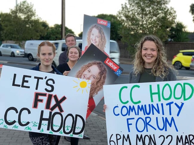 Labor candidate Nadia Clancy has committed $1 million to upgrade CC Hood Reserve at Panorama if she is elected at the next elected. Picture: Facebook/Nadia Clancy