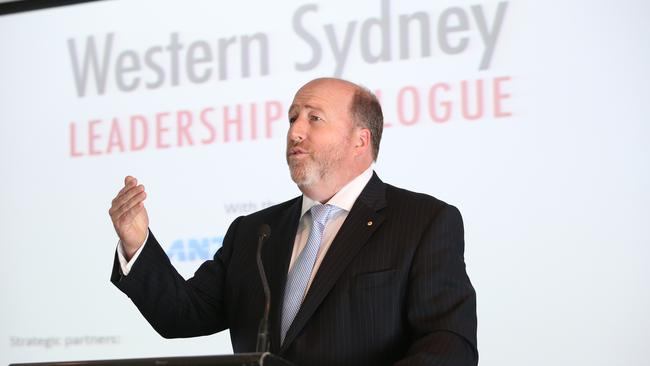 Western Sydney Leadership Dialogue’s chairman Christopher Brown said there were still questions that needed to be answered. Picture: Richard Dobson