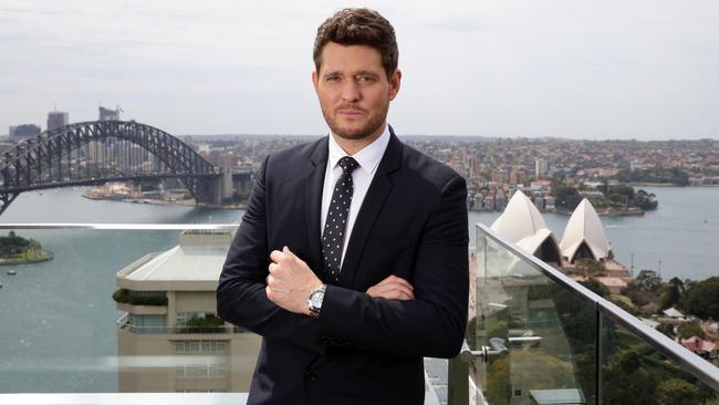 Michael Buble’s love affair with Australia began with the release of his self-titled record in 2003. Picture: Jonathan Ng