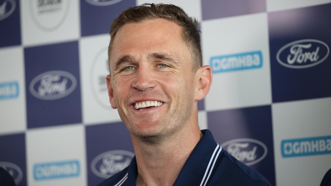 Retired Geelong Captain Joel Selwood is joining the Melbourne Storm. Picture: Jason Edwards