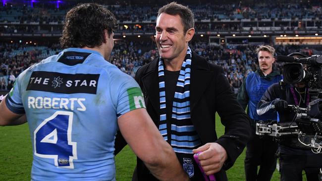 Can Blues coach Brad Fittler risk selecting James Roberts for Origin? Picture: AAP Image/Dan Himbrechts