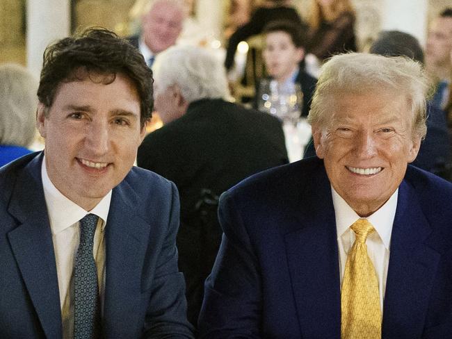 29-11-2024 - Donald Trump hosted Canadian Prime Minister Justin Trudeau at Mar-a-Lago, with the pair discussing the incoming administration’s threat to impose tariffs of 25 per cent on Canadian goods as well as stronger cooperation to tackle the US drug crisis. Picture: X@JustinTrudeau