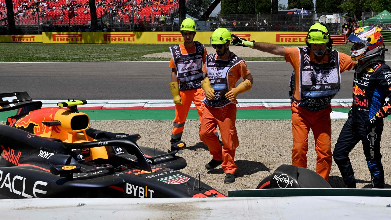 Sergio Perez and Fernando Alonso were left with plenty of repairs to be done after crashing in FP3.