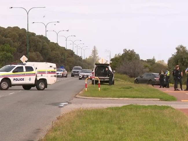 A man in his 20s has been rushed to hospital in a critical condition after he was found along West Coast Highway in City Beach with serious head and leg injuries. Picture: 7News