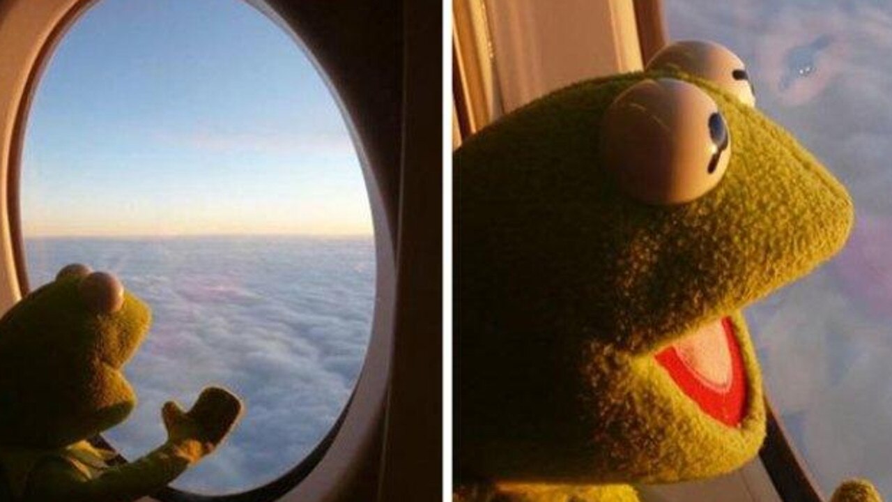 Yep. When you realise you’re 40,000 feet away from everyone and their crap.