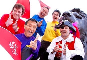 Family friendly ... the Wiggles will campaign for Sydney by talking about the Emerald City in regular spots on Virgin Radio during their UK/Ireland tour.