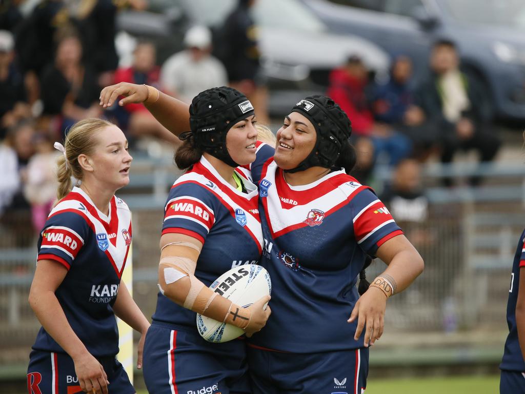 Aliyah Nasio (left) and Phoenix Lamese will lead the Roosters charge into the finals. Picture: Warren Gannon Photography