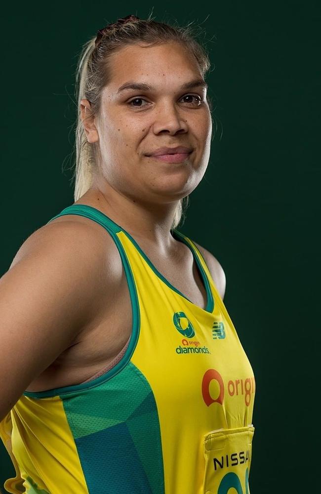 Aussie Diamonds player Donnell Wallam is the team’s first Indigenous player in more than 20 years. Source: Instagram