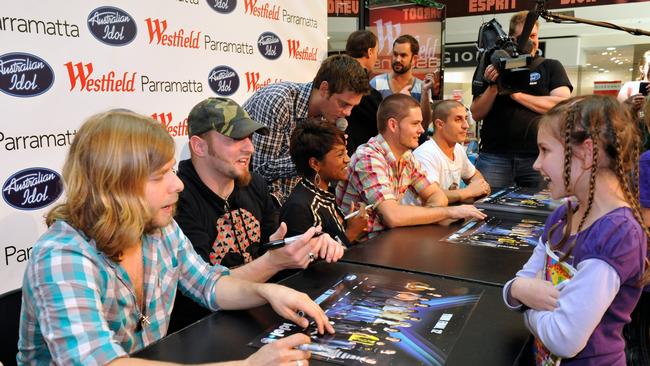 Australian Idol Final 6 perform live at Centre Court Westfield Parramatta. The Idols also signed autographs for their fans.