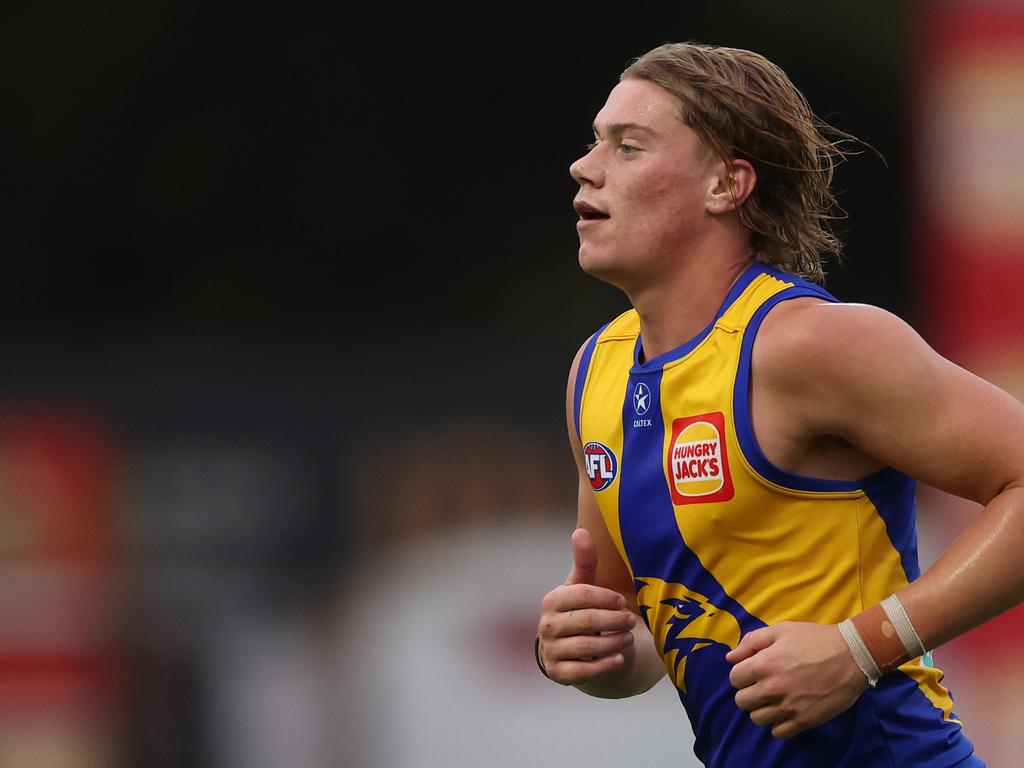 Harley Reid is set to make his debut in Round 1 for West Coast. Picture: Will Russell/Getty Images.