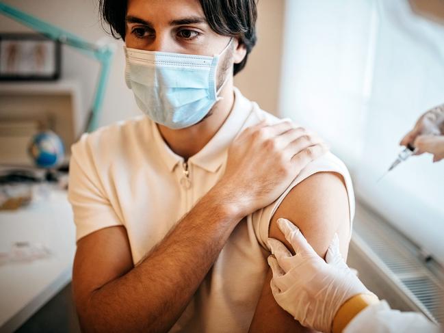 A doctor administers the Covid vaccine. Picture: Supplied