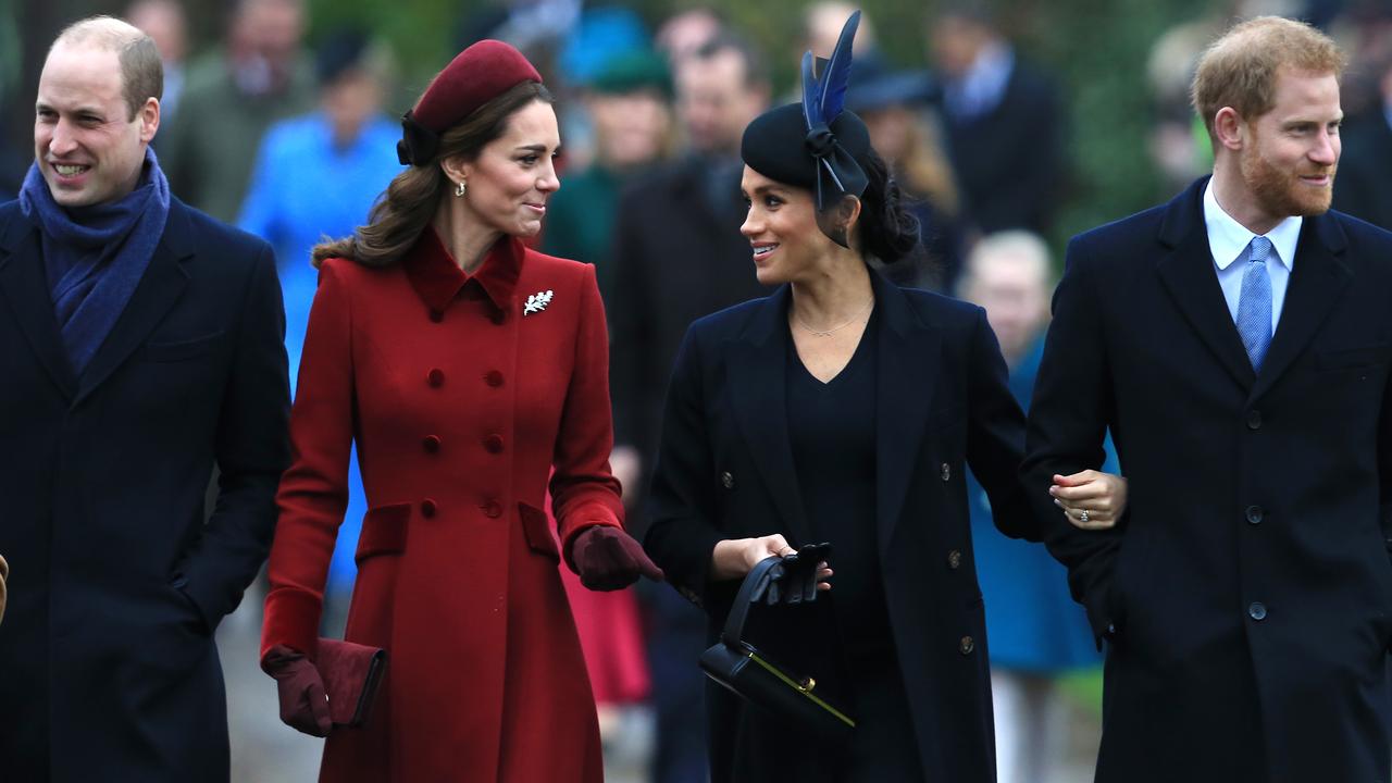 The Cambridges and Sussexes together in less controversial times. Picture: Stephen Pond/Getty Images