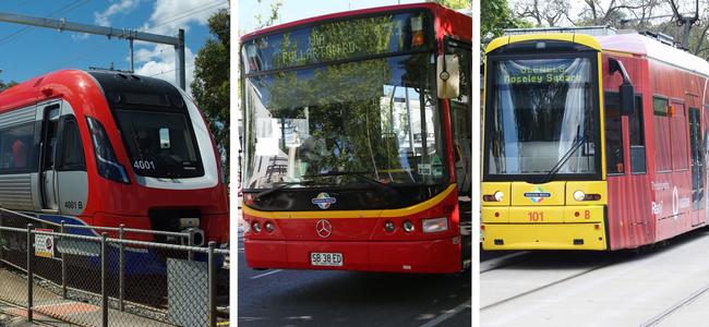 Adelaide commuters would hop between trains, buses and trams to get to their destination quicker, under the new plan.