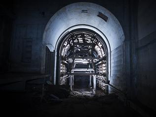 An abandoned tunnel and platform under Sydney's Central Station. Photos: Chris McKeen