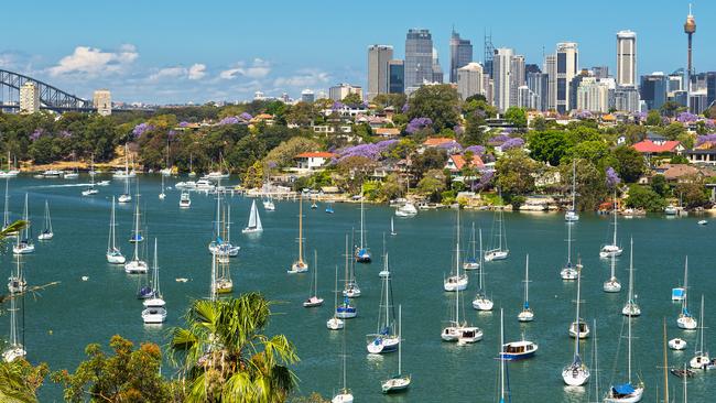 The view from Longueville in Sydney’s north shore.
