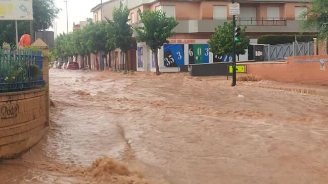 Torrential rainstorm floods roads in Spain’s Murcia | Herald Sun