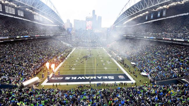 CenturyLink Field at the 2015 NFC Championship game between the Seattle Seahawks and the Green Bay Packers.