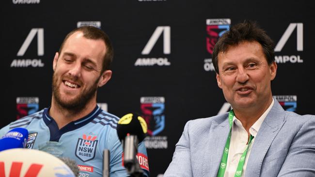 Laurie Daley was all smiles after Origin I.