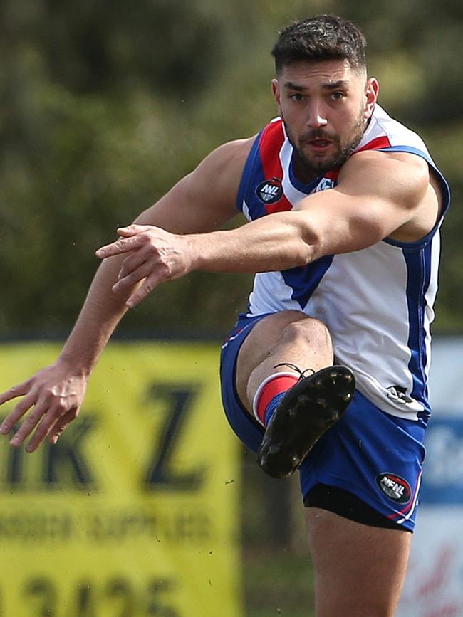 Ozgur Uysal in action for West Preston-Lakeside. Picture: Hamish Blair