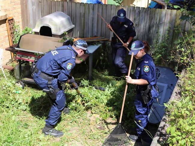 Police returned to search a house at Bateau Bay that Sales had lived in the 1990s.