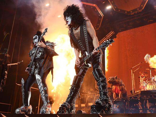KISS play the first of three nights at Melbourne’s Rod Laver Arena. Picture: Josie Hayden