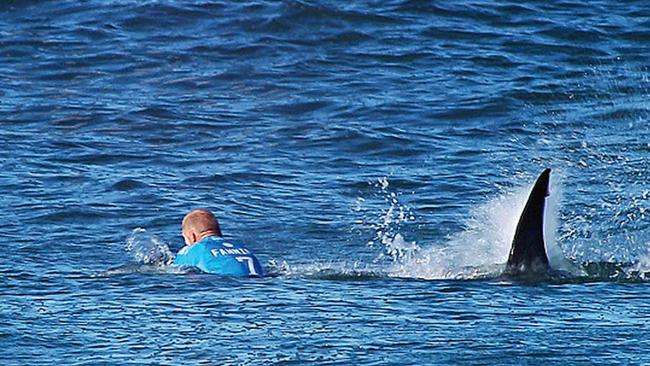 Fanning famously punched a shark when it attack him during the J-Bay open in 2015. (Photo by WSL/WSL via Getty Images)