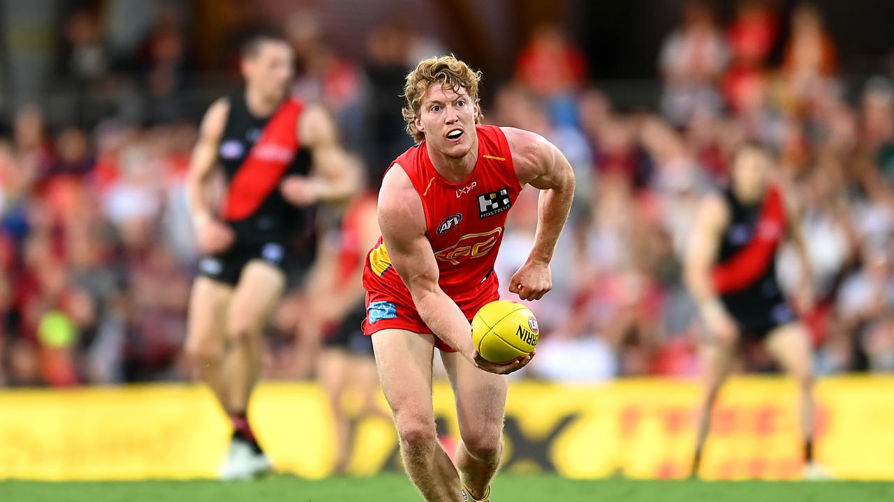 Matt Rowell of the Suns. Photo by Albert Perez/AFL Photos via Getty Images.