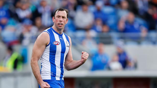 North Melbourne veteran Todd Goldstein has been linked with a move to Collingwood. (Photo by Dylan Burns/AFL Photos via Getty Images)