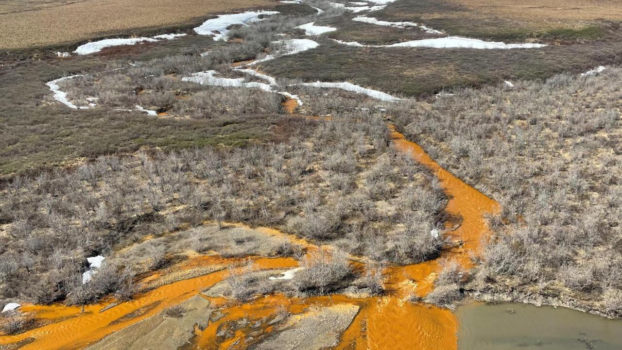 The change in the water is toxic and has significant implications for drinking water and fisheries in the Arctic. Picture: Joshua Koch, USGS