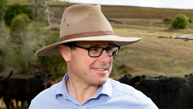 A load of bull: Federal Agriculture Minister David Littleproud has weighed into the Victorian debate on classifying manure as industrial waste.