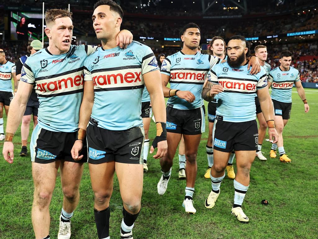 Punters aren’t loading up on the Sharks just yet. Picture: Hannah Peters/Getty Images