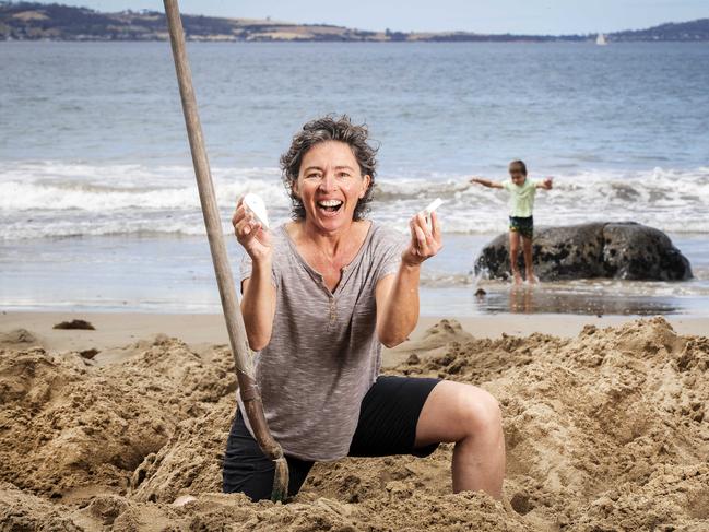 Fiona Rice strikes treasure at Mona Foma’s Hobart Digs event. Picture: Chris Kidd