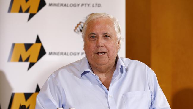 Outspoken billionaire Clive Palmer was chided by the TGA. Picture: NCA NewsWire/Tertius Pickard