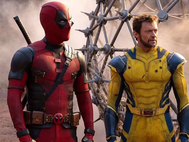 Reynolds and Jackman on the set of Deadpool & Wolverine.