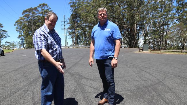 CONCERNED: Reg Thompson and Trevor Watts want to see hooning end.