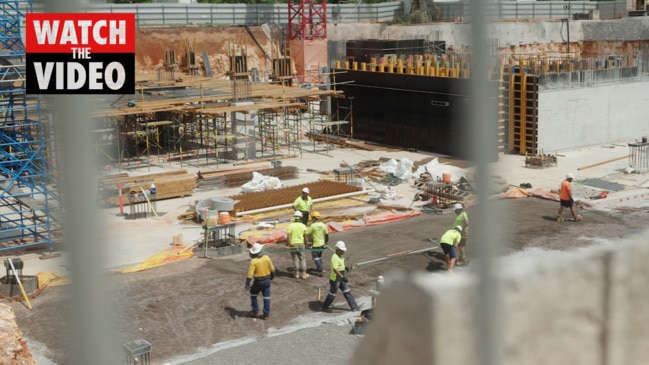 Charles Darwin University pours slab at the CBD campus