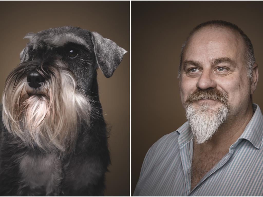 Image Name: Miggen and Arne. Photographer Name: Krister Sørbø Series Name: Like owner, like dog Series Description: How often have you not passed a dog and its owner on the street thinking “wow! No wonder those two found each other!” Well, I have, and wanted to document this phenomenon, and searching dog shows with a makeshift studio, I found the myth to be (partially) true. Picture: Krister Sørbø, Norway, Shortlist, Professional, Portraiture (Professional competition), 2018 Sony World Photography Awards