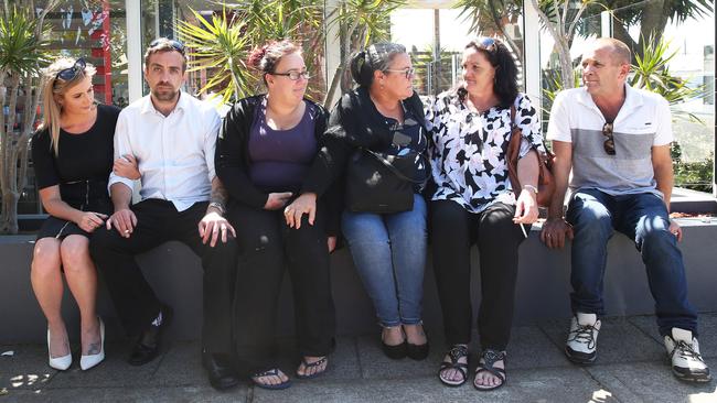 Family and friends of Danielle Easey leave Belmont Court. Picture: Peter Lorimer