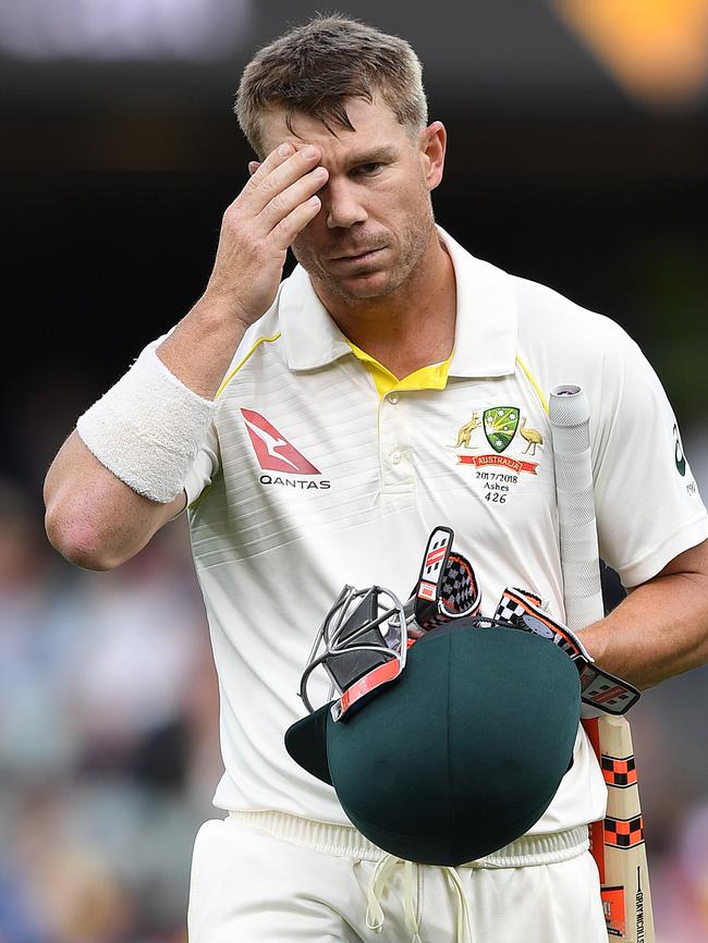 Australian batsman David Warner.